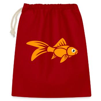 Stylized Goldfish - Gift Bag 40 x 50 cm - red - Front