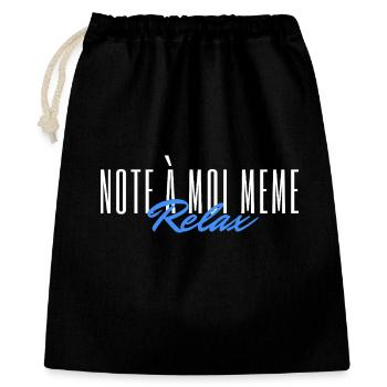 Note to myself Relax - Gift Bag 40 x 50 cm - black - Front