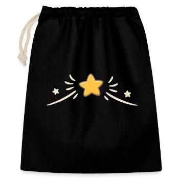 Twinkling star and sparks - Gift Bag 40 x 50 cm - black - Front