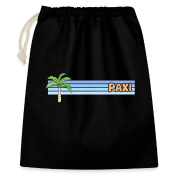 Paxi comme jour férié - Sac cadeau 40 x 50 cm - noir - Devant