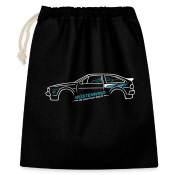 Youngtimer Coupe 90er Retro Tuning Style Classic  - Geschenkbeutel aus Baumwolle (40 x 50 cm) - Schwarz - Vorne