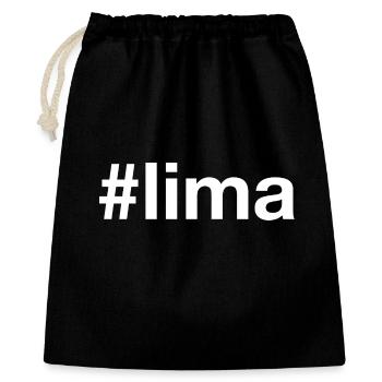 Lima Peru Hashtag - Gift Bag 40 x 50 cm - black - Front