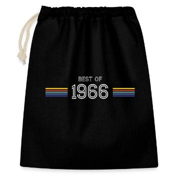 T-shirt cadeau drôle Best of 1966 - Sac cadeau 40 x 50 cm - noir - Devant
