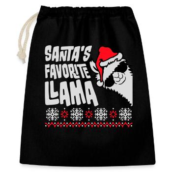 Santa's Favorite Llama Cool Side Sunglasses - Gift Bag 40 x 50 cm - black - Front