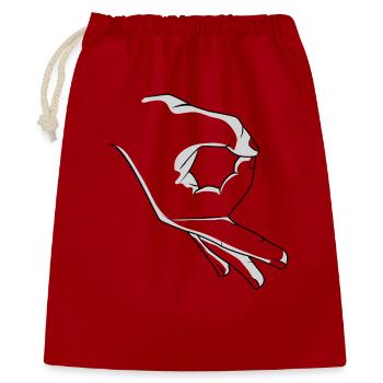 troll hand - Gift Bag 40 x 50 cm - red - Front