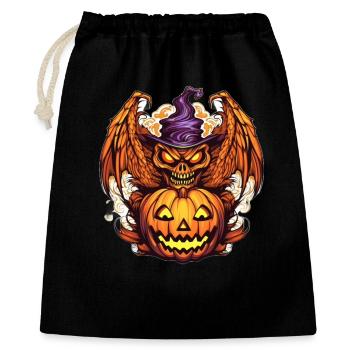 Halloween Dragon Pumpkin Witch - Gift Bag 40 x 50 cm - black - Front