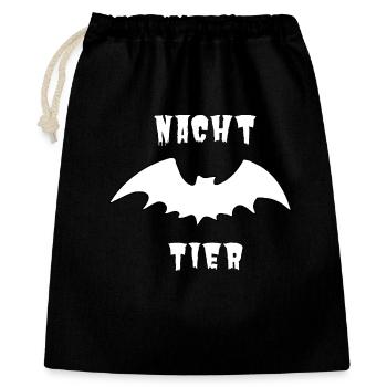 Nachttier_Weis_1 - Gift Bag 40 x 50 cm - black - Front