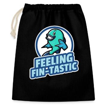 Feeling fin-tastic - Gift Bag 40 x 50 cm - black - Front