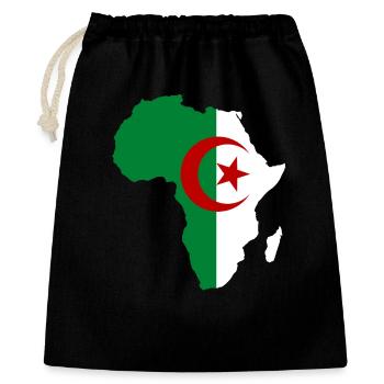 Algerien_Flagge_Afrika - Sac cadeau 40 x 50 cm - noir - Devant