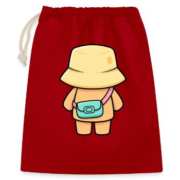 Hut dreamer with bag - Gift Bag 40 x 50 cm - red - Front