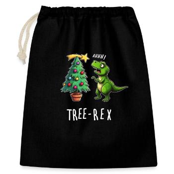 Baumrex Dino Fun de Noël - Sac cadeau 40 x 50 cm - noir - Devant