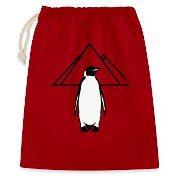 BUT WHY? Penguin - Gift Bag 40 x 50 cm - red - Front