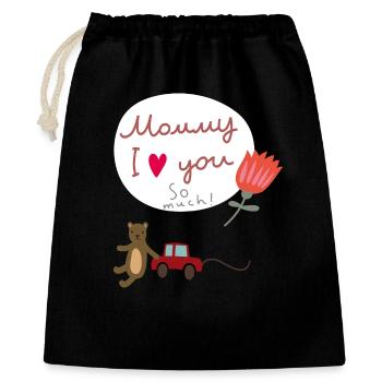 Maman Fête des Mères - Sac cadeau 40 x 50 cm - noir - Devant