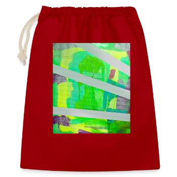Résumé néon Kaleido - Sac cadeau 40 x 50 cm - rouge - Devant