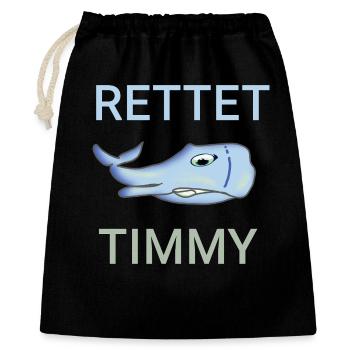 Save Timmy the whale bay poel - Gift Bag 40 x 50 cm - black - Front