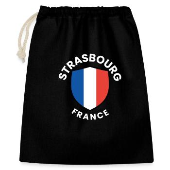 Strasbourg shield France - Gift Bag 40 x 50 cm - black - Front