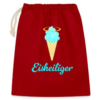 Eisheiliger Eis Eiscreme Heiligenschein Sommer Fan - Gift Bag 40 x 50 cm - red - Front