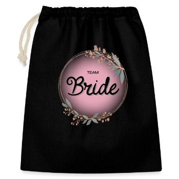 Équipe Bride4 - Sac cadeau 40 x 50 cm - noir - Devant