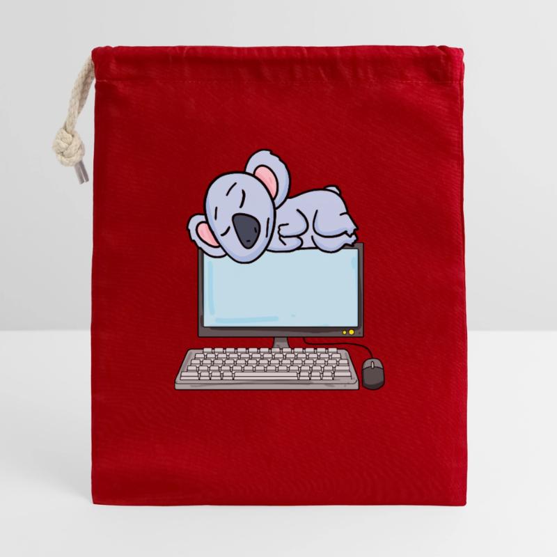 Koala Computer Nerd Programmeur Cadeau Sac cadeau 40 x 50 cm