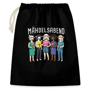 Soirée des filles moutons laine de mouton soirée des filles moutons - Sac cadeau 40 x 50 cm - noir - Devant