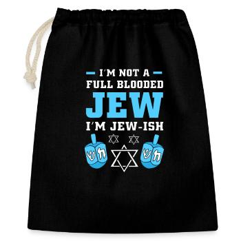 Hanukah Hanukkah Chanukkah - Gift Bag 40 x 50 cm - black - Front