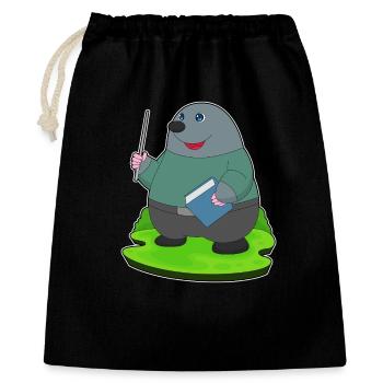 École de livres pour les enseignants de taupe - Sac cadeau 40 x 50 cm - noir - Devant