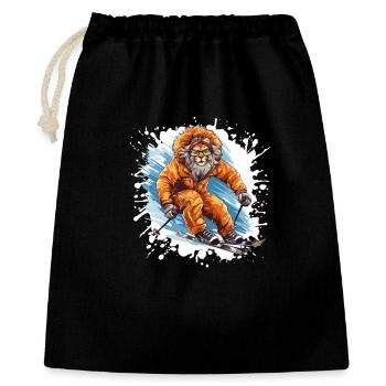 Löwe Ski Skiing - Gift Bag 40 x 50 cm - black - Front