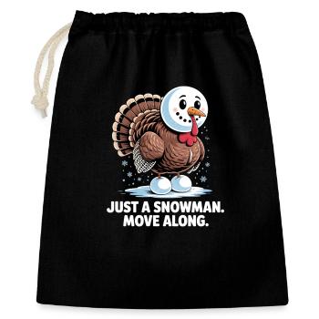 No turkey for dinner - Gift Bag 40 x 50 cm - black - Front
