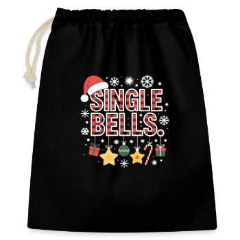 Cloches simples Noël laid - Sac cadeau 40 x 50 cm - noir - Devant
