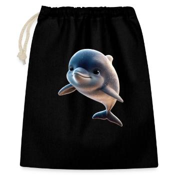 Dauphin Plongeur Dauphins Océan Dauphins mignons Dauphin - Sac cadeau 40 x 50 cm - noir - Devant