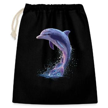 Dauphin Plongeur Dauphins Océan Dauphins mignons Dauphin - Sac cadeau 40 x 50 cm - noir - Devant