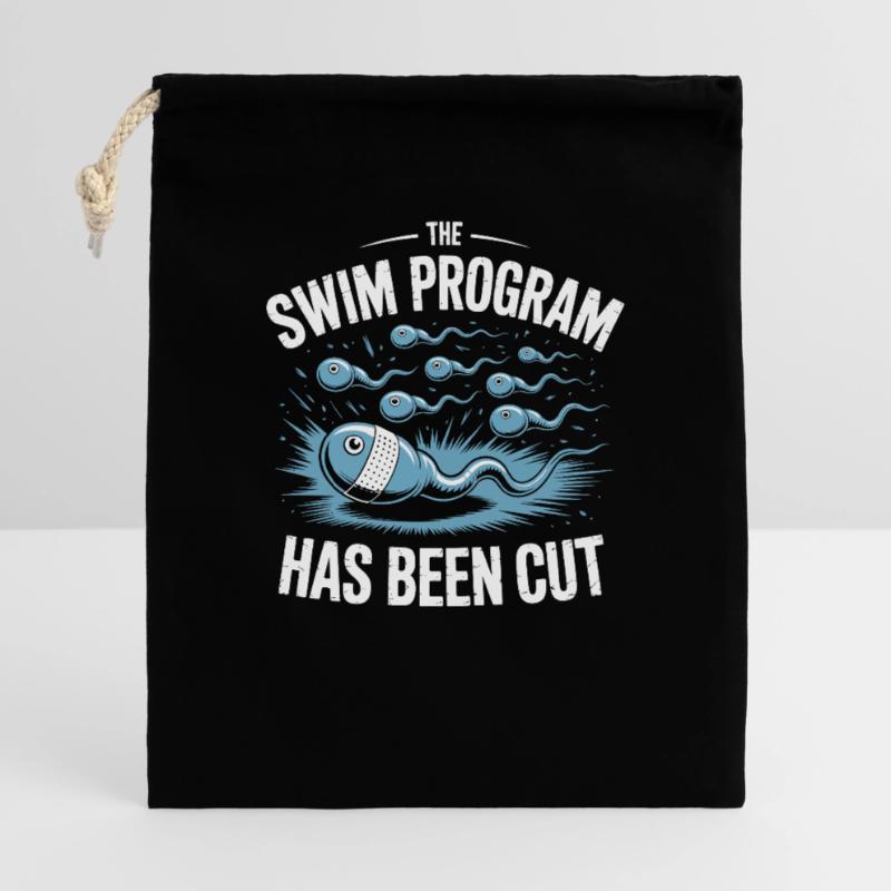 Schwimmprogramm wurde beendet Geschenkbeutel aus Baumwolle (40 x 50 cm)
