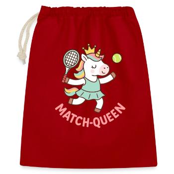 Match Queen Unicorn Tennis Chemise Filles - Sac cadeau 40 x 50 cm - rouge - Devant