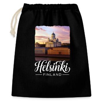 Helsinki Finland - Gift Bag 40 x 50 cm - black - Front