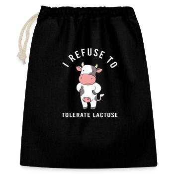 Milk Allergy Lactose Intolerance Flatulence - Gift Bag 40 x 50 cm - black - Front