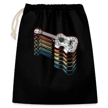 Hawaiian Ukulele Uke Retro Vintage - Gift Bag 40 x 50 cm - black - Front