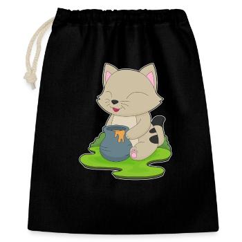 Cat Honey - Gift Bag 40 x 50 cm - black - Front