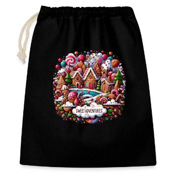 Sweet Village Dream Advent Landscape - Gift Bag 40 x 50 cm - black - Front