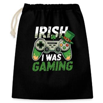 Irish Gaming I Was Gaming - Gift Bag 40 x 50 cm - black - Front