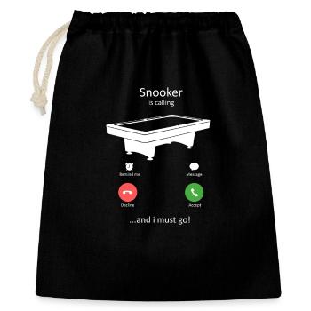 Snooker Is Calling - Gift Bag 40 x 50 cm - black - Front