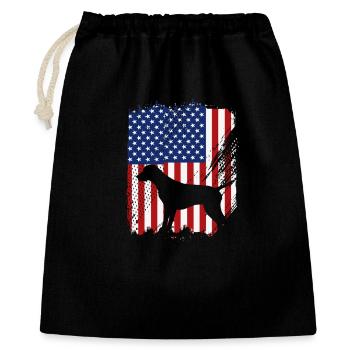 German Shorthair Dog German Pointer - Gift Bag 40 x 50 cm - black - Front