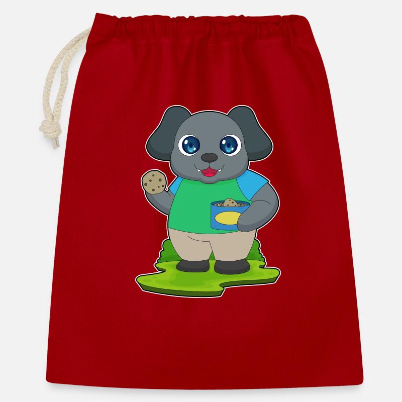 Biscuits pour chiens - Sac cadeau 40 x 50 cm - rouge