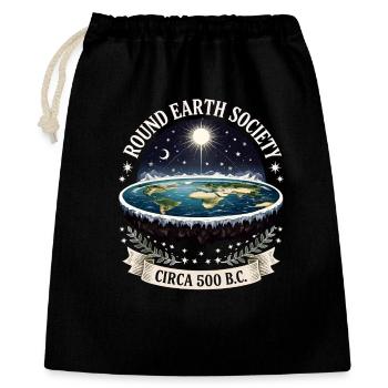 Round Earth Society 500 BC - Gift Bag 40 x 50 cm - black - Front