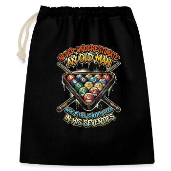 Ne sous-estimez jamais le groupe de vieux - Sac cadeau 40 x 50 cm - noir - Devant