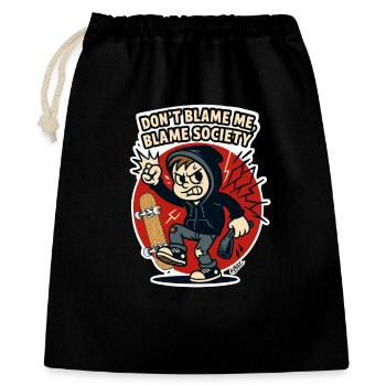 Blame Society Skater Rebel - Gift Bag 40 x 50 cm - black - Front