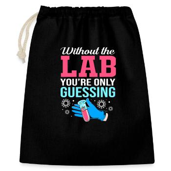 Mikrobiologie Biologie Biologisch Biologe - Geschenkbeutel aus Baumwolle (40 x 50 cm) - Schwarz - Vorne