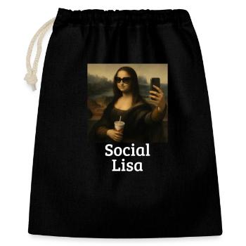 Lisa Leonardo Da Vinci Influencer Mona L - Gift Bag 40 x 50 cm - black - Front