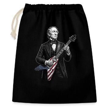 John Tyler jouant de la guitare - Sac cadeau 40 x 50 cm - noir - Devant