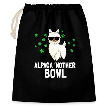 Alpaca Nother Bowl - Geschenkbeutel aus Baumwolle (40 x 50 cm) - Schwarz - Vorne