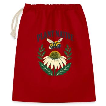 Plant Native Bee and Coneflower Pollinator Garden - Gift Bag 40 x 50 cm - red - Front